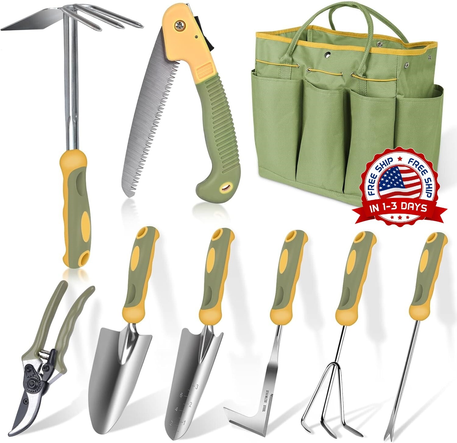 Juego De Herramientas De Jardinería Mujeres Kit Jardinería 9 Pcs Jardinería NEW
