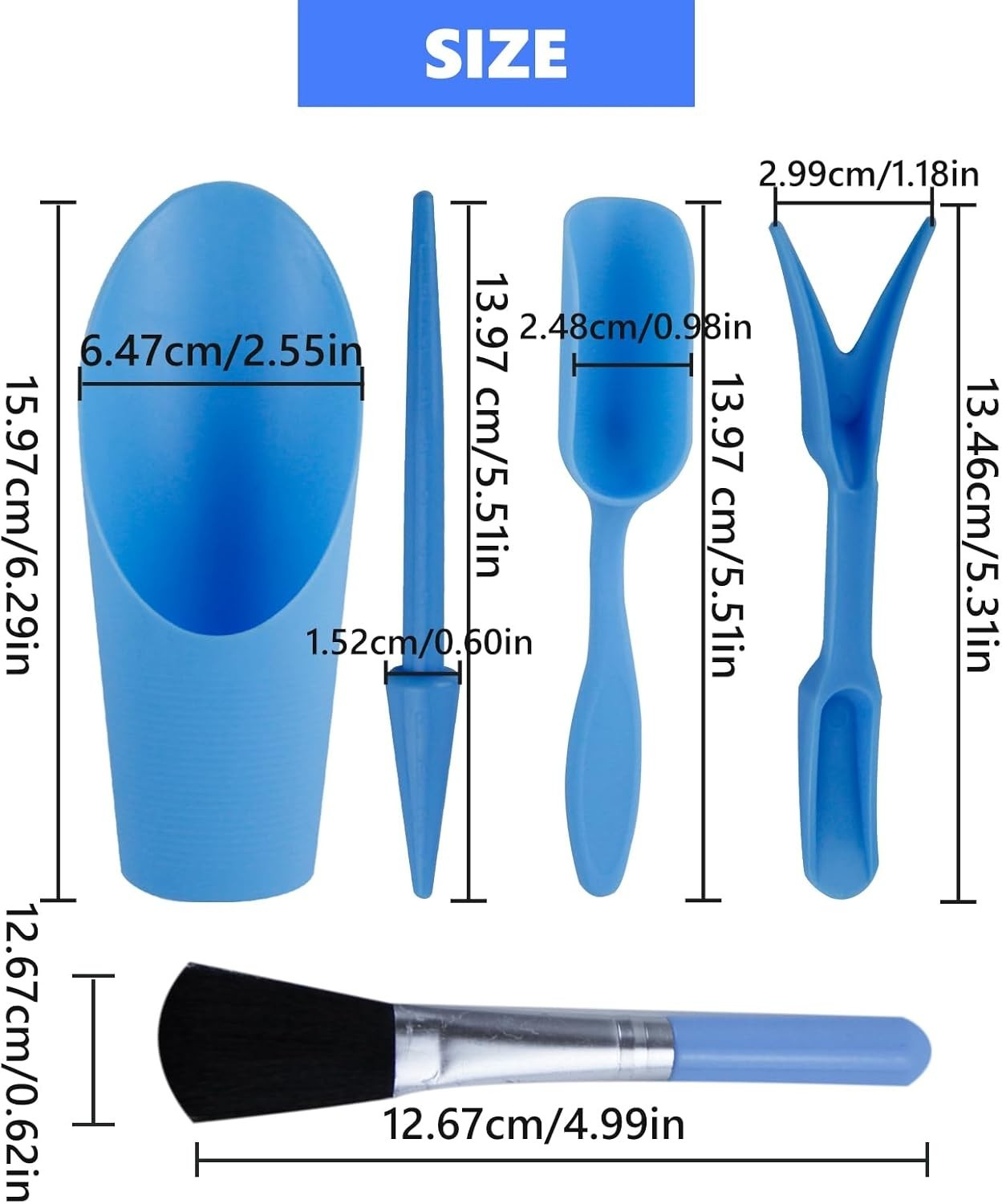 Abvsdu 5 Pcs Mini Garden Tool Set Succulent Transplanting Tools Plastic Kit