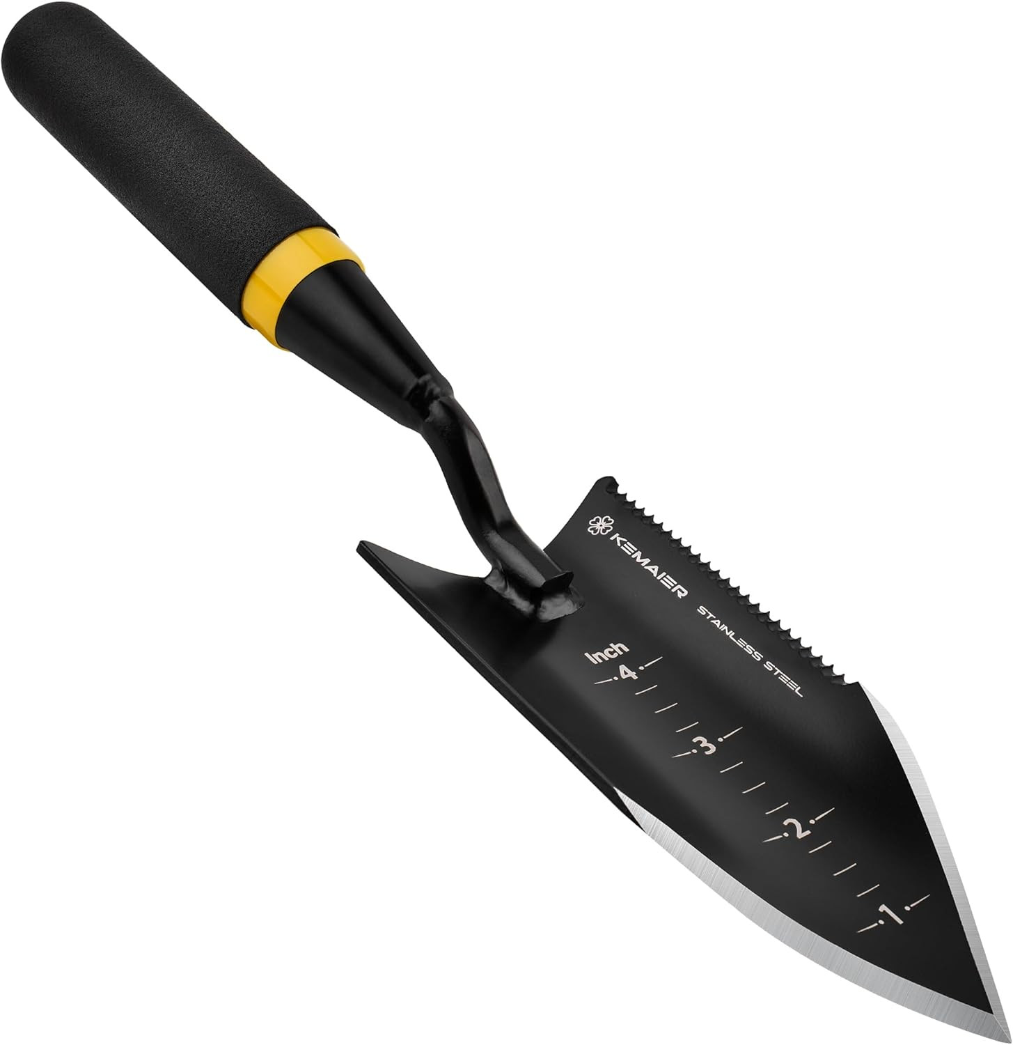 Heavy-Duty Trowel Garden Tool, Stainless Steel Serrated Hand Shovel
