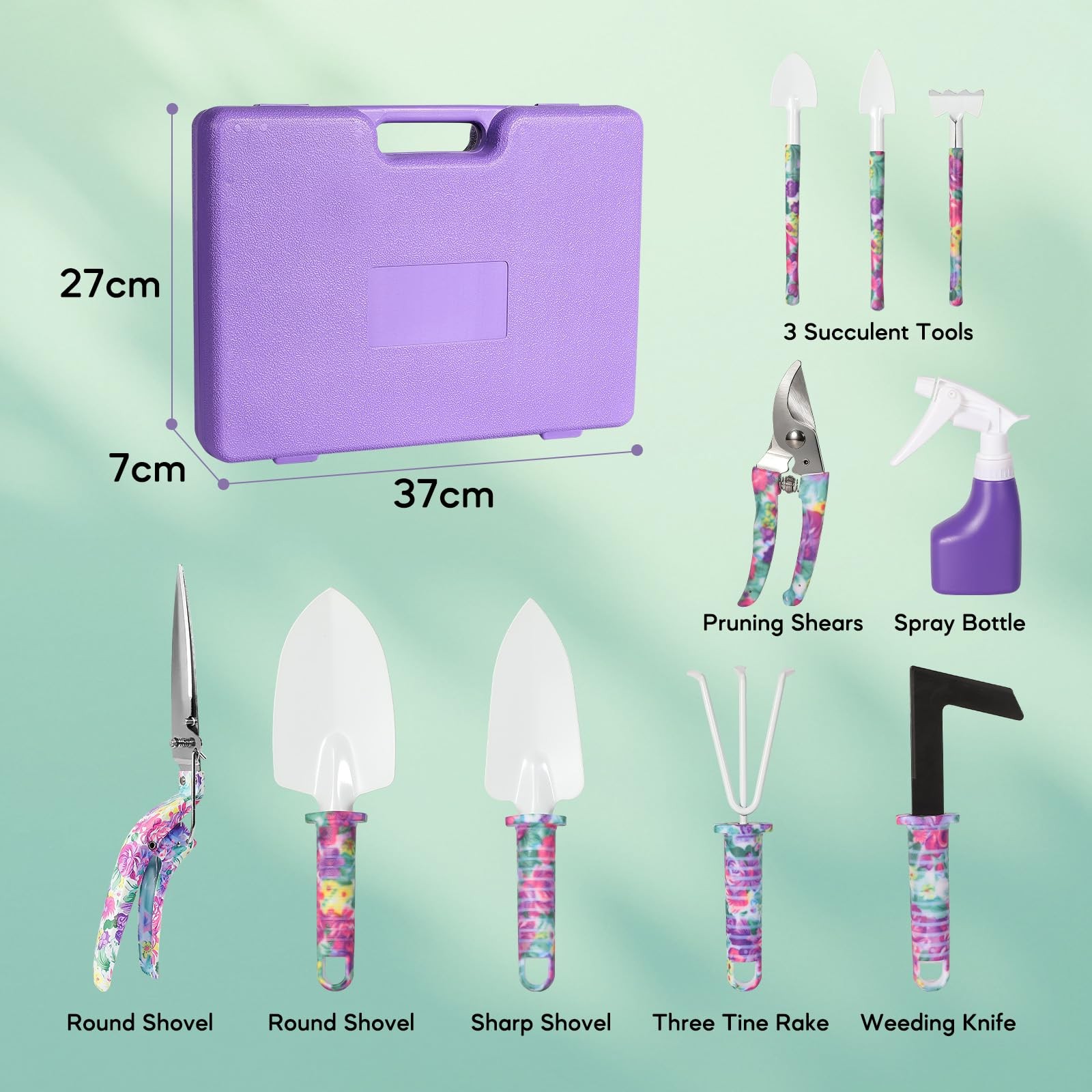 Gardening Gifts for Women, Gardening Tools for Mom Grandma Wife, 10 Pcs Garde…