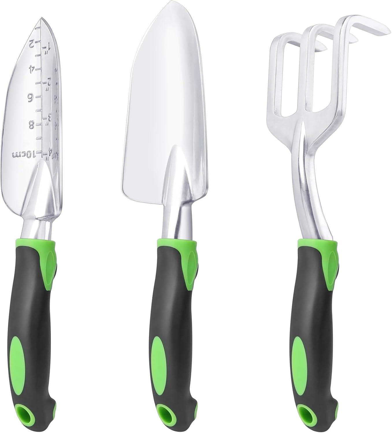 Garden Tools Set, 3 Pack Heavy Duty Gardening Tools Set Include Garden Shovel, T