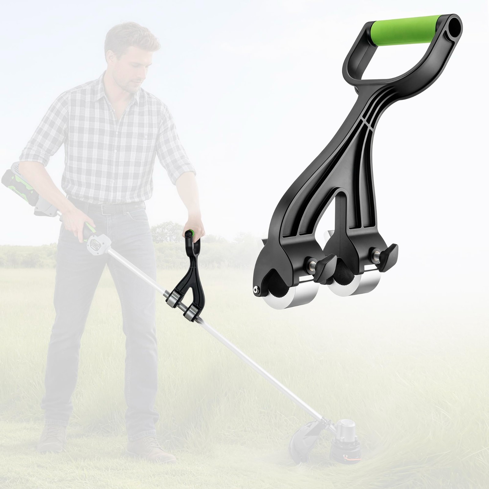 Ergonomic Universal Weed Eater Handle Extension for String Trimmer & Lawn Care