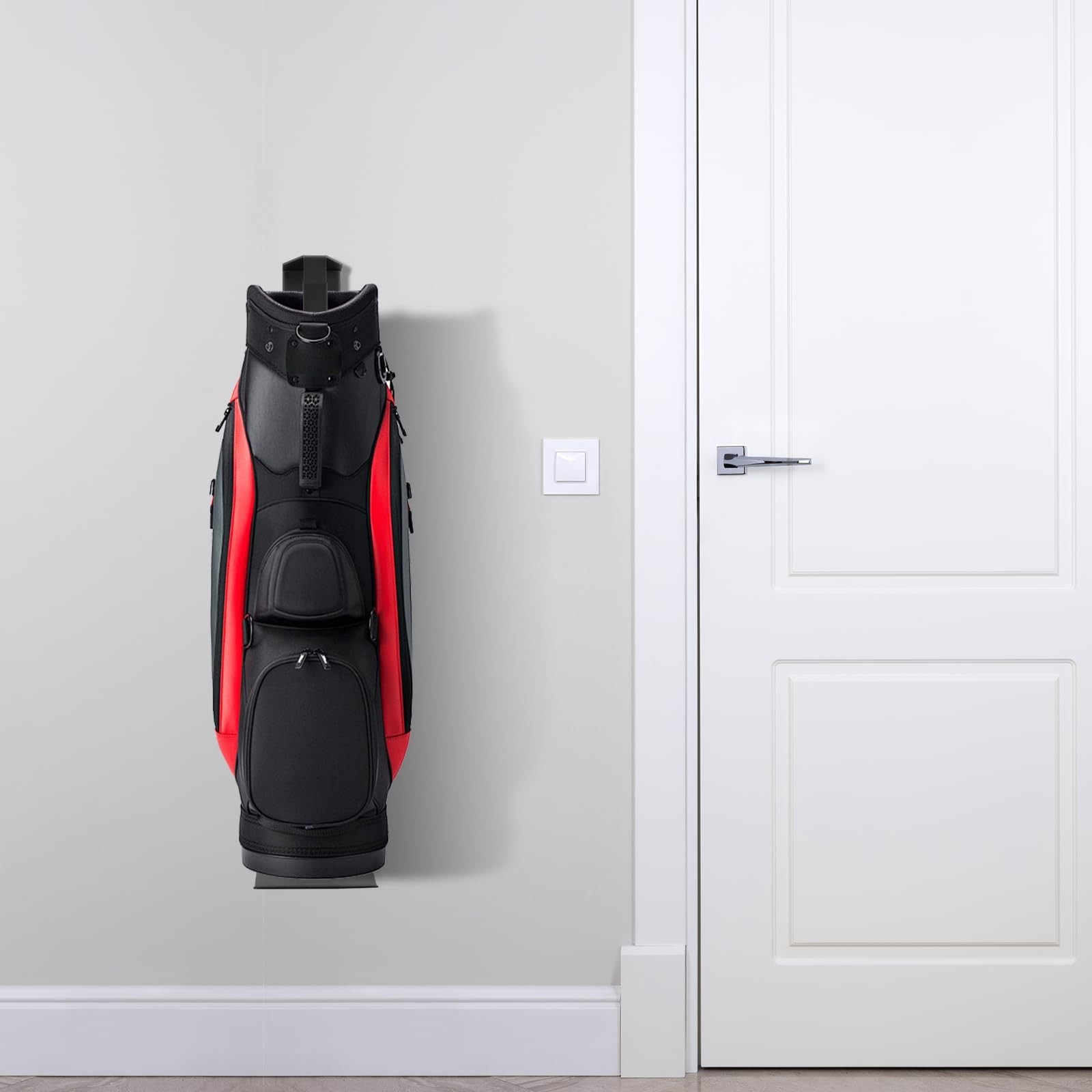 Wall Mount Golf Bag Storage Stand Organizer Rack for Garage, Air Spring Slidi…