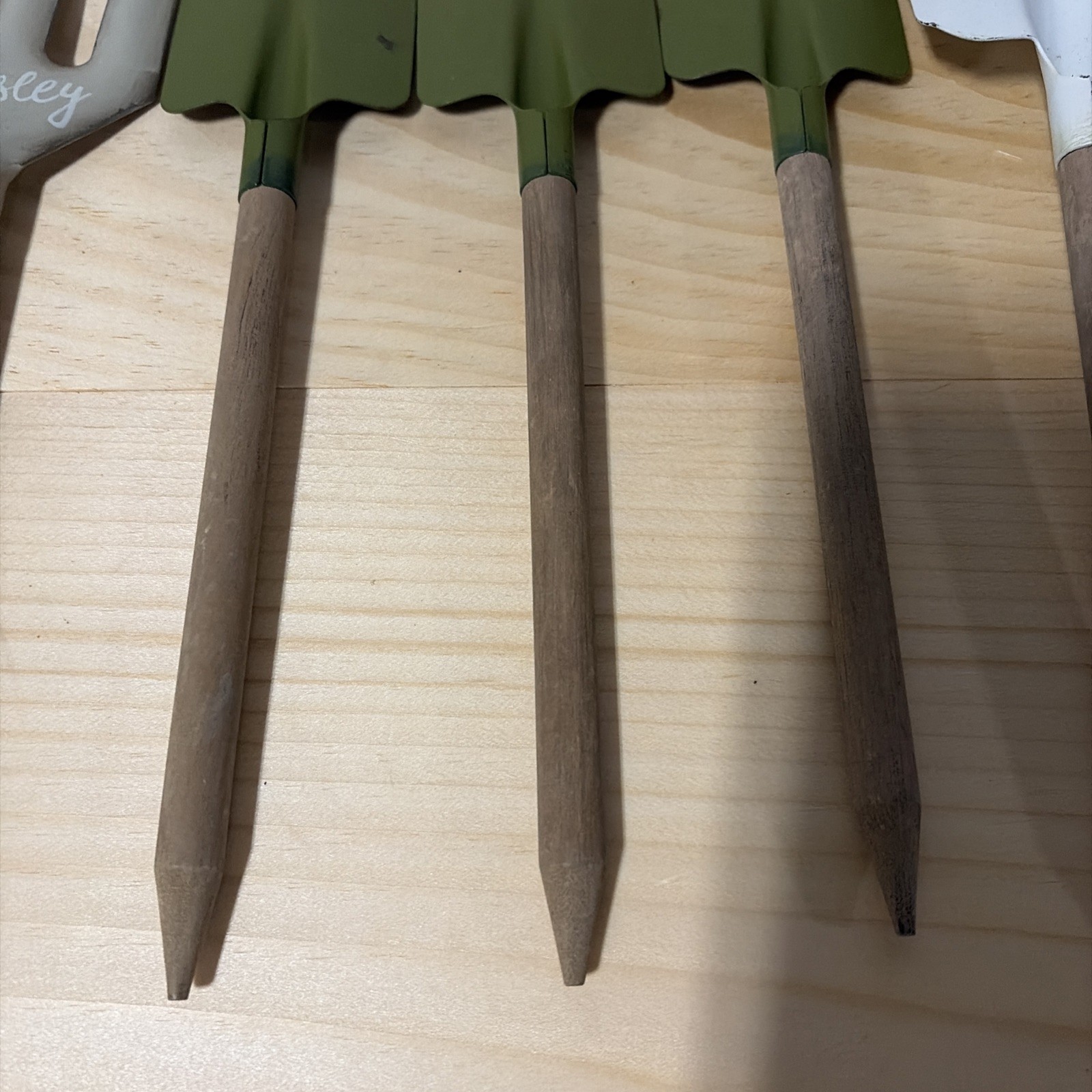 Gardening Hand Digging 6 Metal Tools Fork Shovel Herb Markers Gift For Him Her