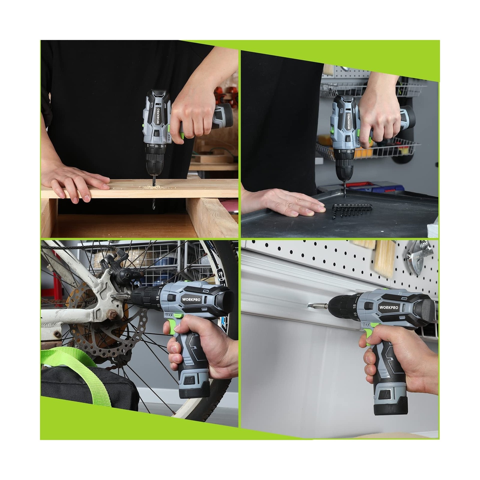 WORKPRO Cordless Drill Driver Kit, 12V Electric Screwdriver Driver … Fast Ship