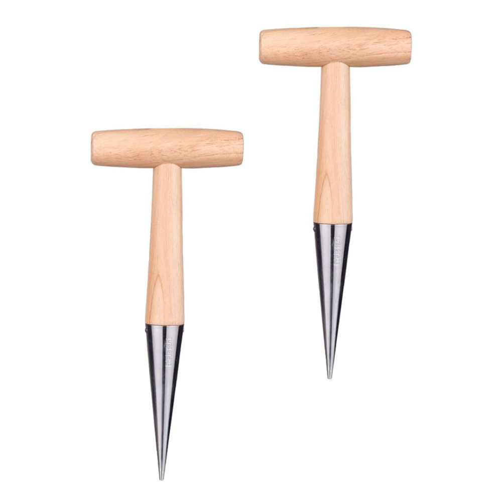 2pcs Small Digging Hoe Dibber Garden Tools Potato Dibber Small Hand Hoe