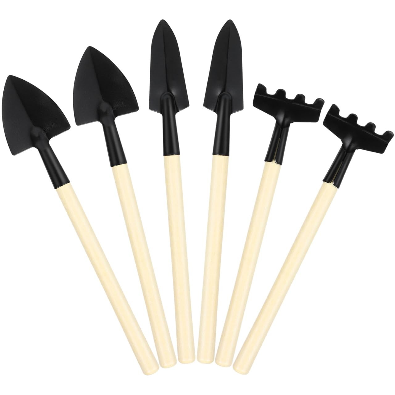24pcs Mini Gardening Tools Set – Miniature Rake Trowel and Shovel with Smooth…