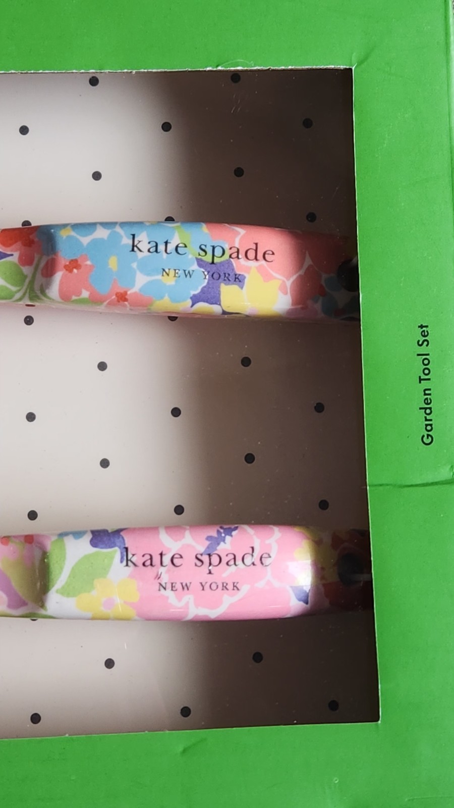 NIB! Kate Spade New York Colorful Sunset Blooms Trident & Trowel Garden Set