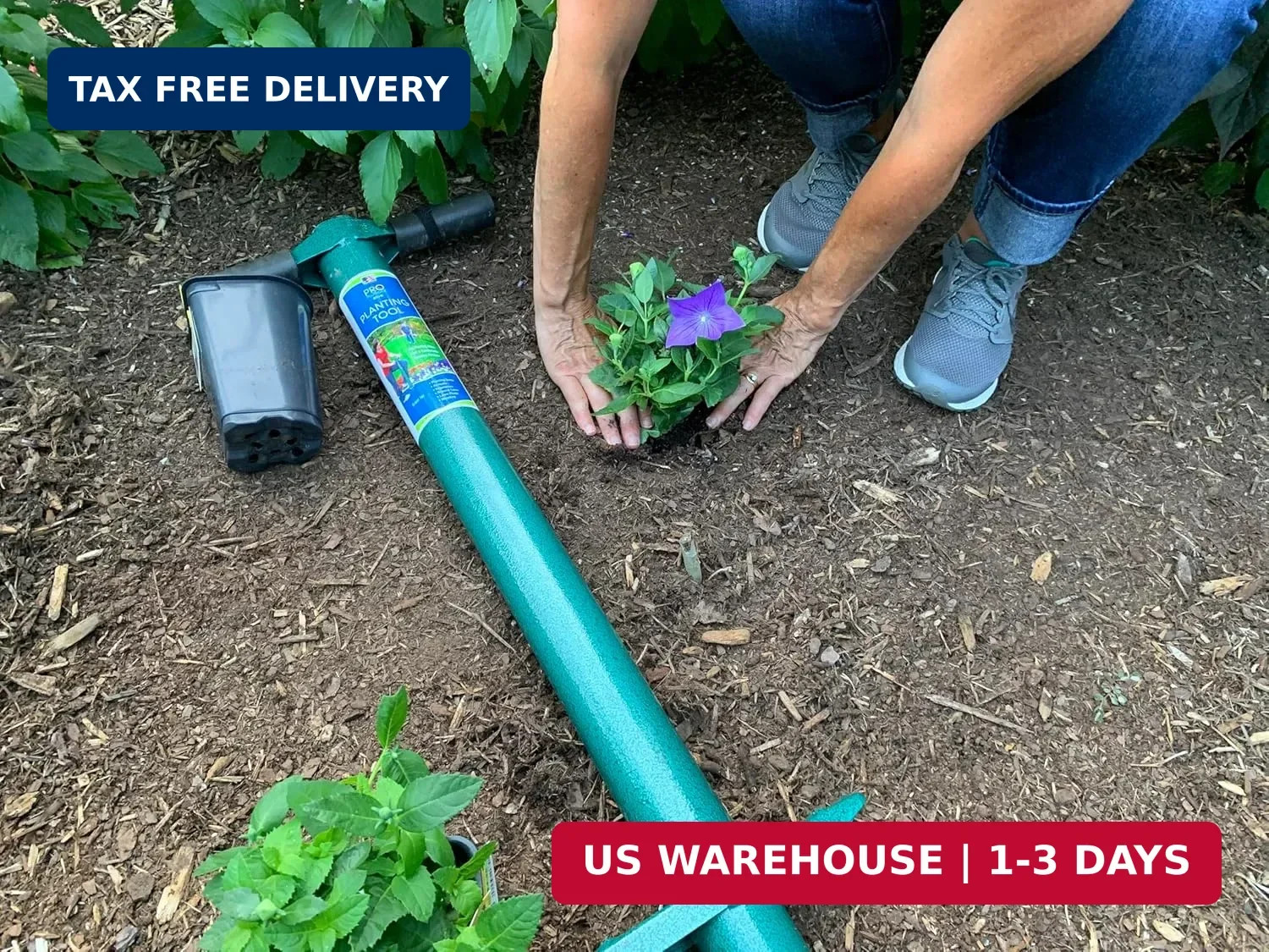 ProPlugger 5-IN-1 Lawn Tool and Garden Tool, Bulb Planter, Weeder, Sod Plugger,
