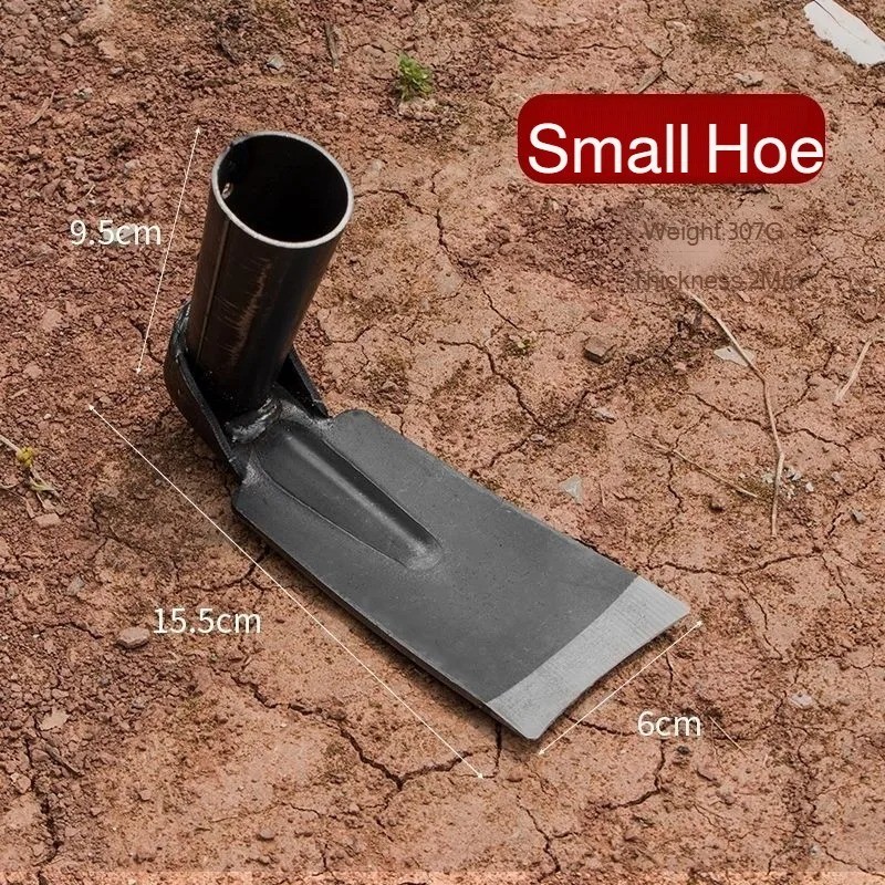 Forged Steel Garden Hoe Heavy-Duty Weeding Digging Tool for Farming & Plantiing