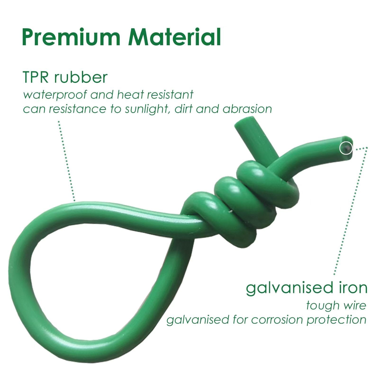 Soft Plant Tie Garden Plant Twist Tie TPR Plant Supply, for Supporting and Fi…