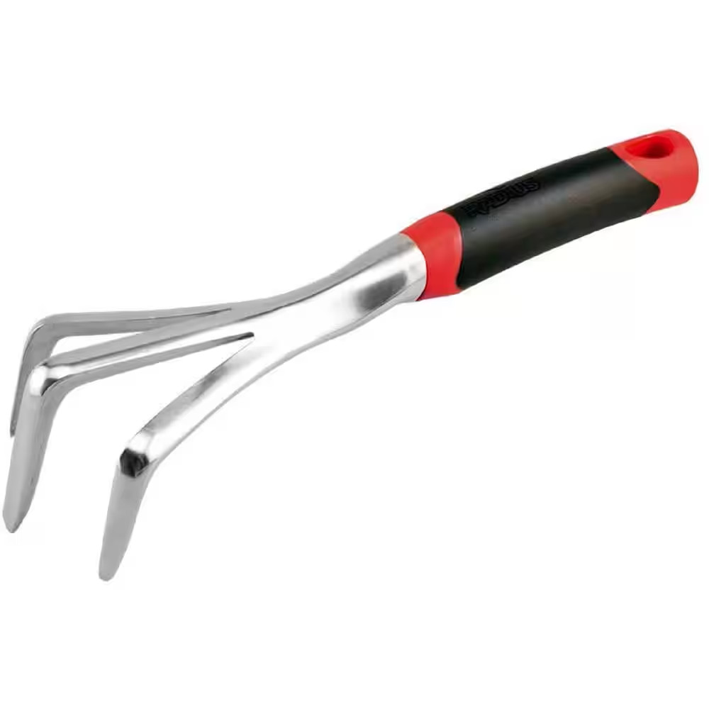 DIG Aluminum Ergonomic 5 In. Red Polypropylene Handle Hand Garden Cultivato
