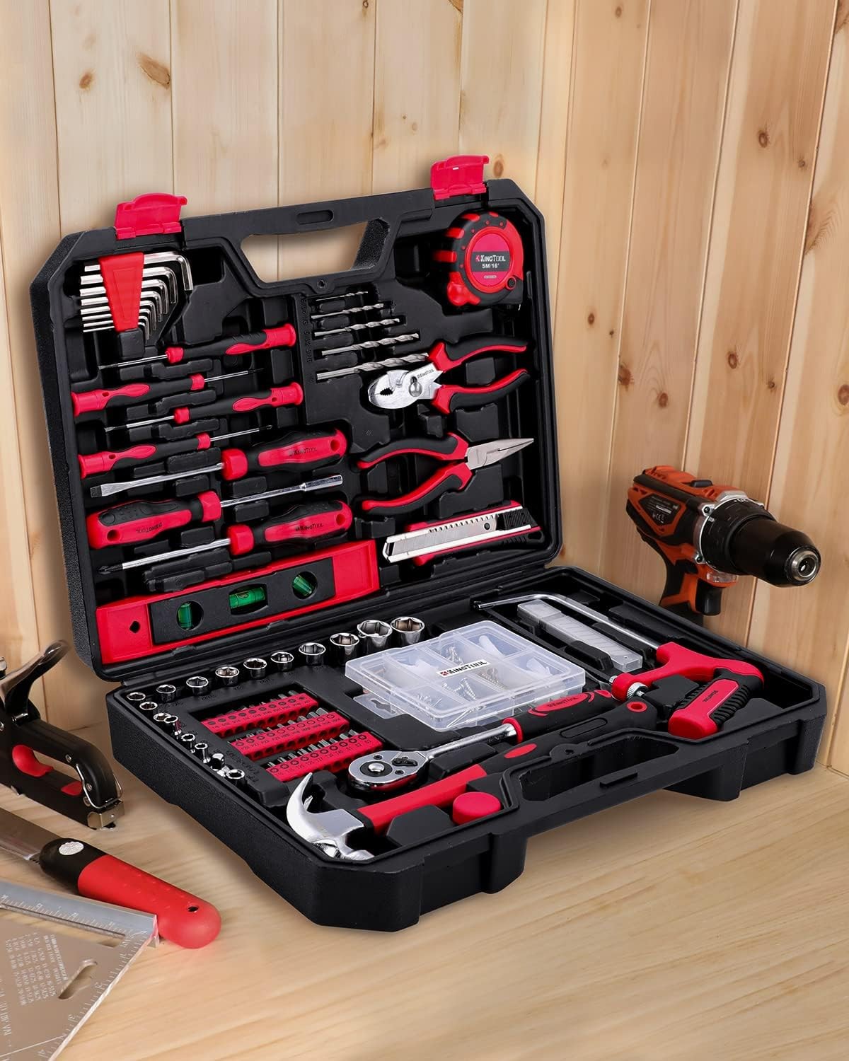 226Pcs Home Auto Repair Mechanic Tool Kit For DIY Handyman