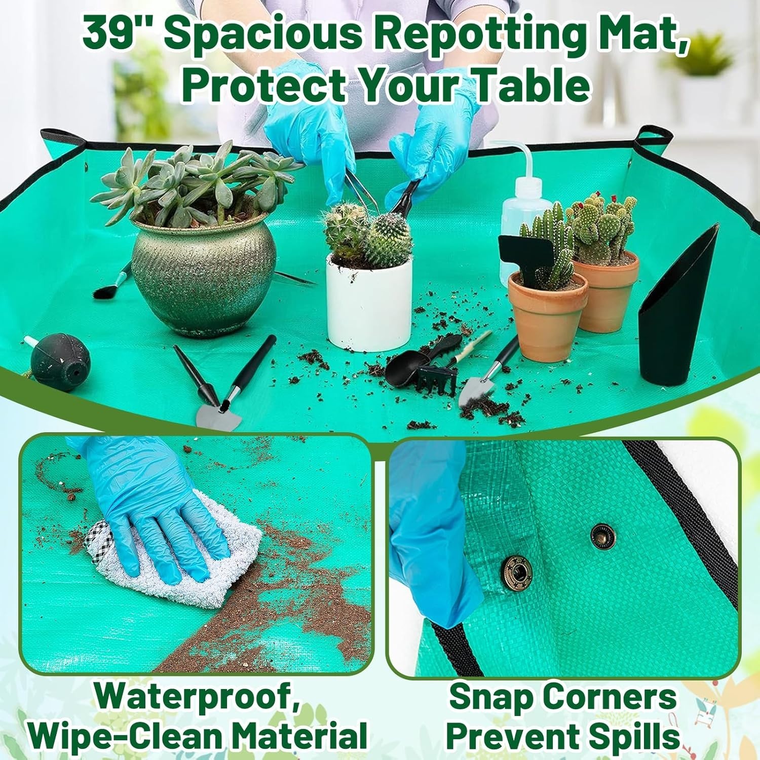 Succulent Gardening Tools Set – 44pcs Green Kit for Women