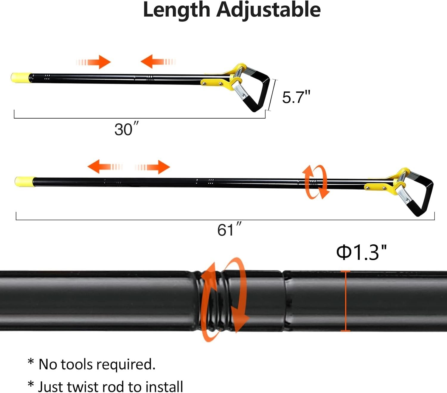 Hoe Garden Tool -Scuffle Garden Hoes for Weeding Gardening Long Handle Heavy …