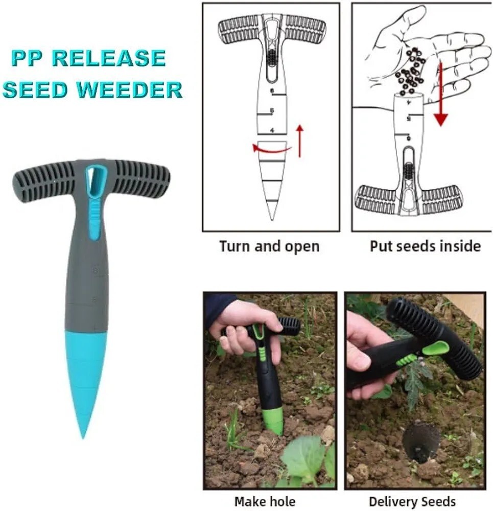Essential Garden Tool Set – 7 Piece – Stainless Steel Heavy Duty Gardening…