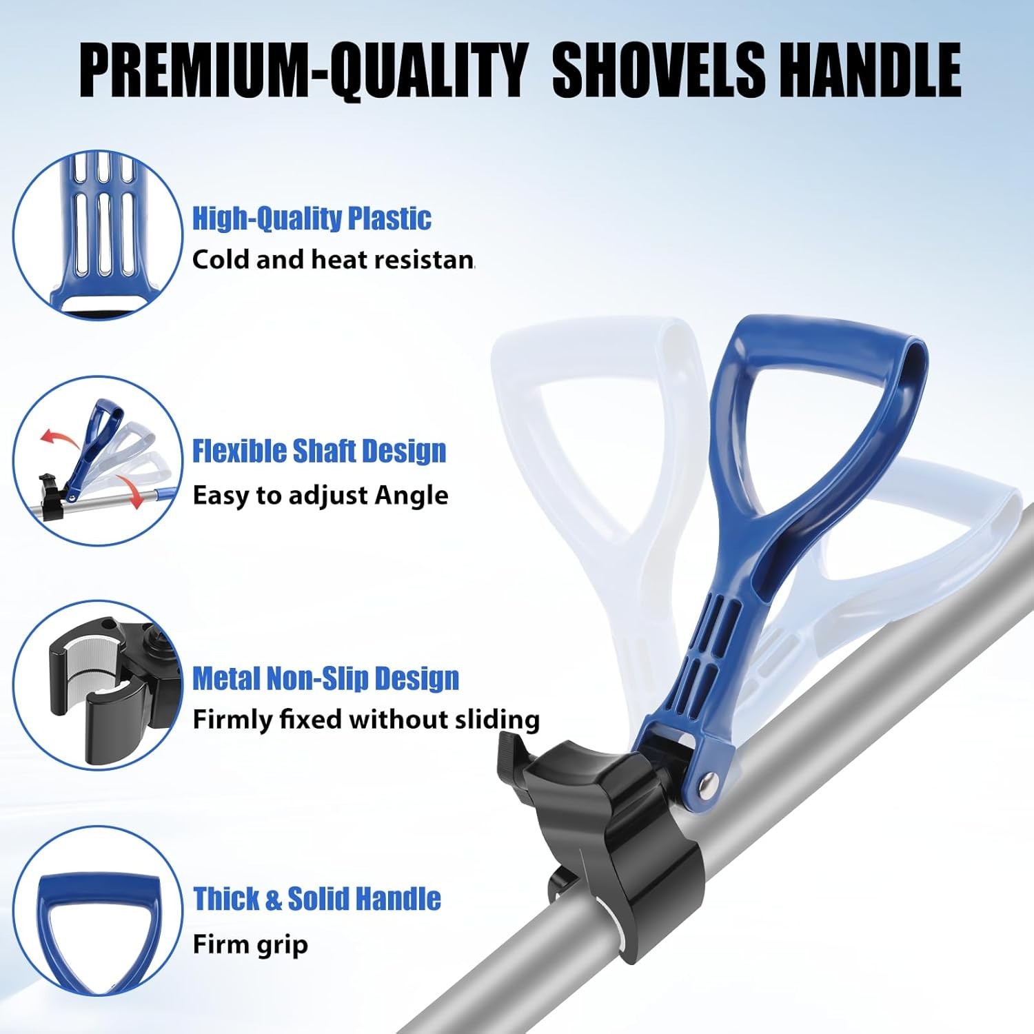Upgrade Your Gardening with Ergonomic Adjustable Handle for Shovels & Trimmers