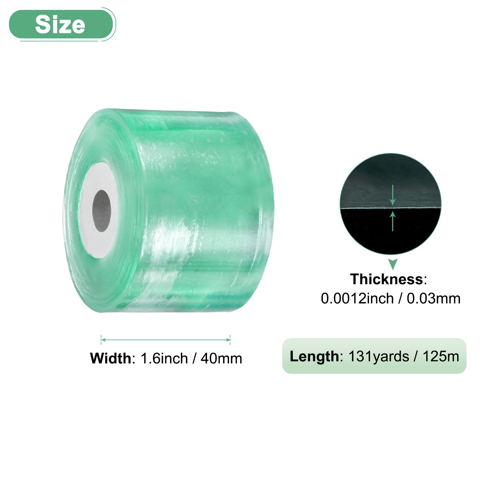 1-Pack Grafting Tape, 131yards x 1.6″( L x W) Tree Grafting Tape Per Pack