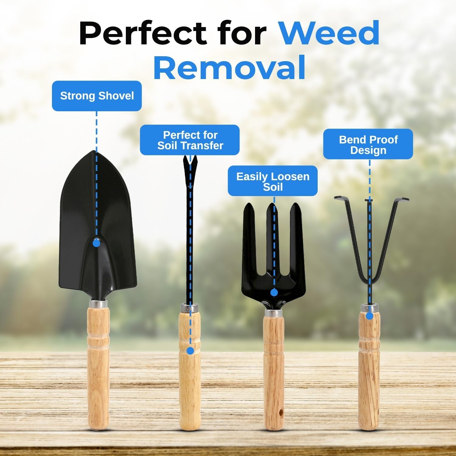 Lightweight Stainless Steel Garden Tool Set