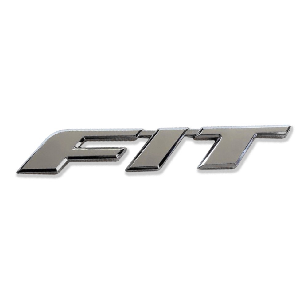 FIT GE 2.5X15 CM, CHROME PLATED, FOR HONDA JAZZ LOGO, FIT STICKER, NAME PLATE