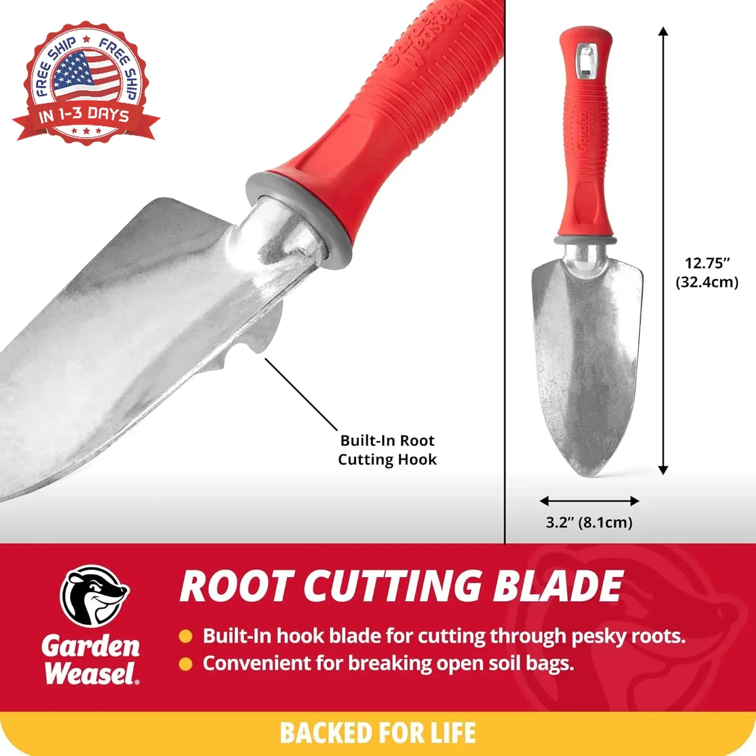 Garden Weasel Garden Trowel | Plant, Dig and Cultivate | Planting and Gardening