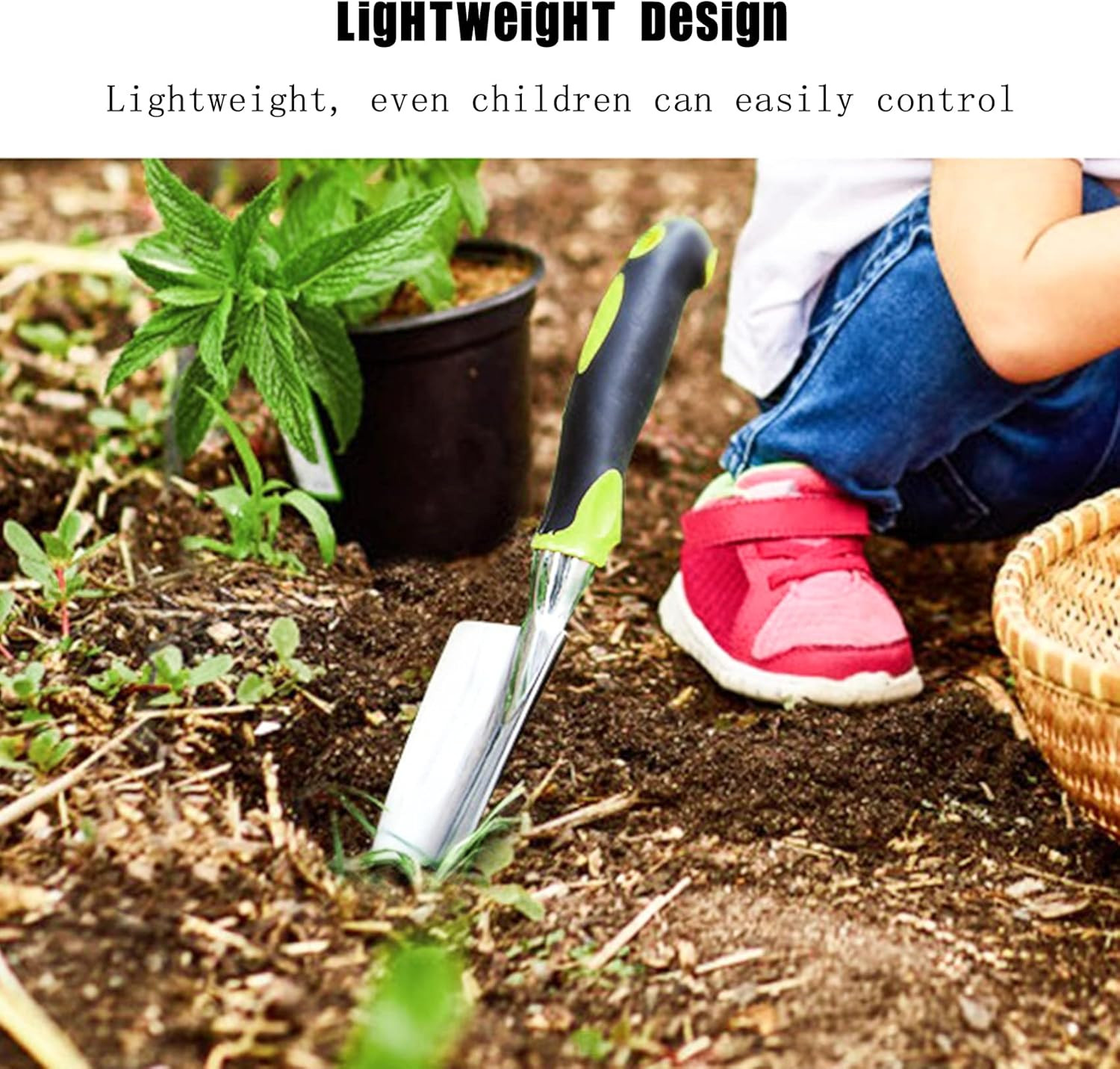Garden Trowel & Hand Wide Shovel Pointed with Soft Rubberized Non-Slip Ergono…