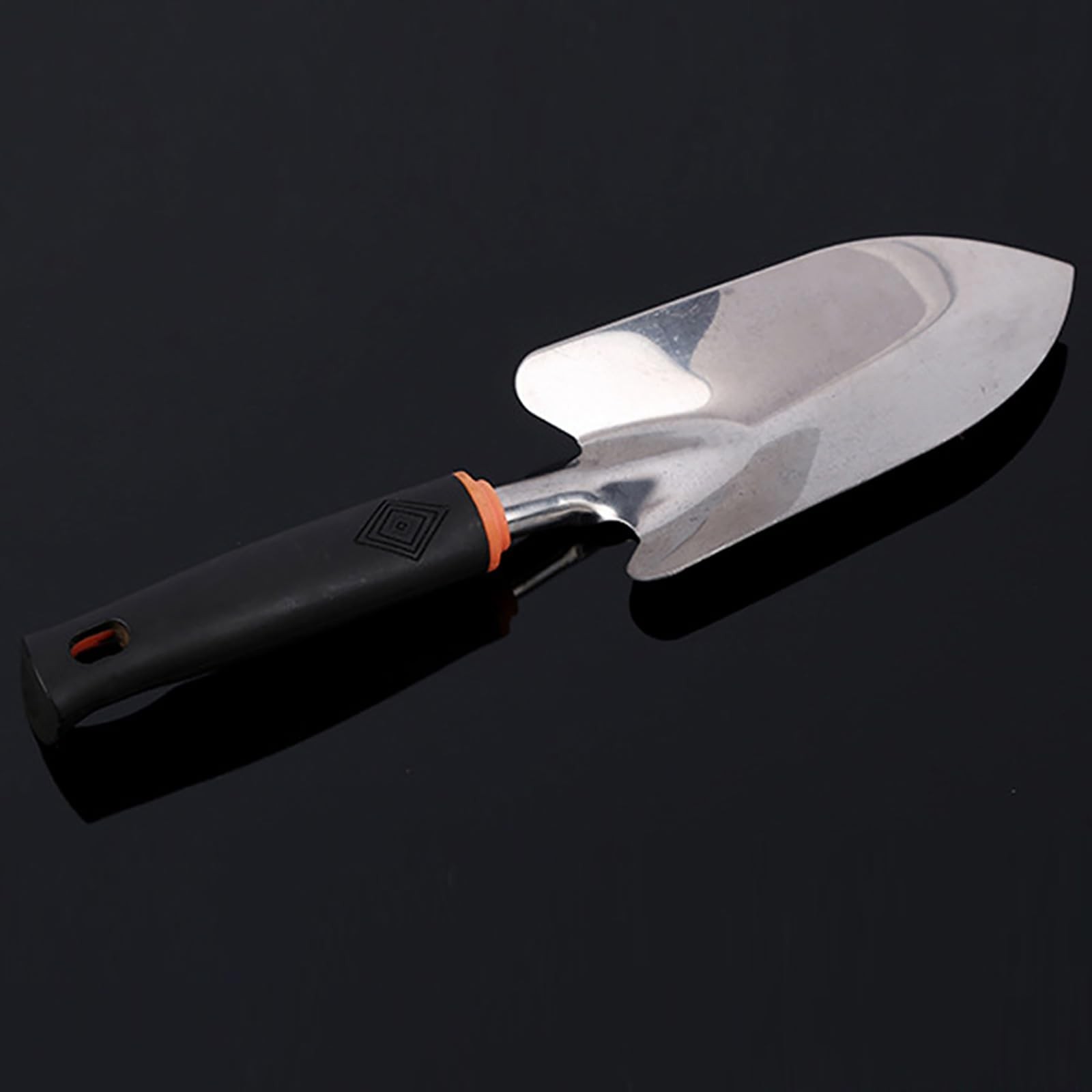 Garden Tool Shovel Digging Trowel Stainless Steel Spade Anti Slip Rubber Handle