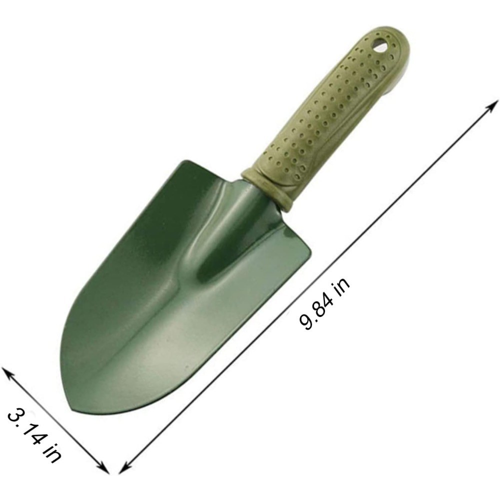 Gardening Trowel for Digging Planting Shovel with Anti Slip Plastic Handle and