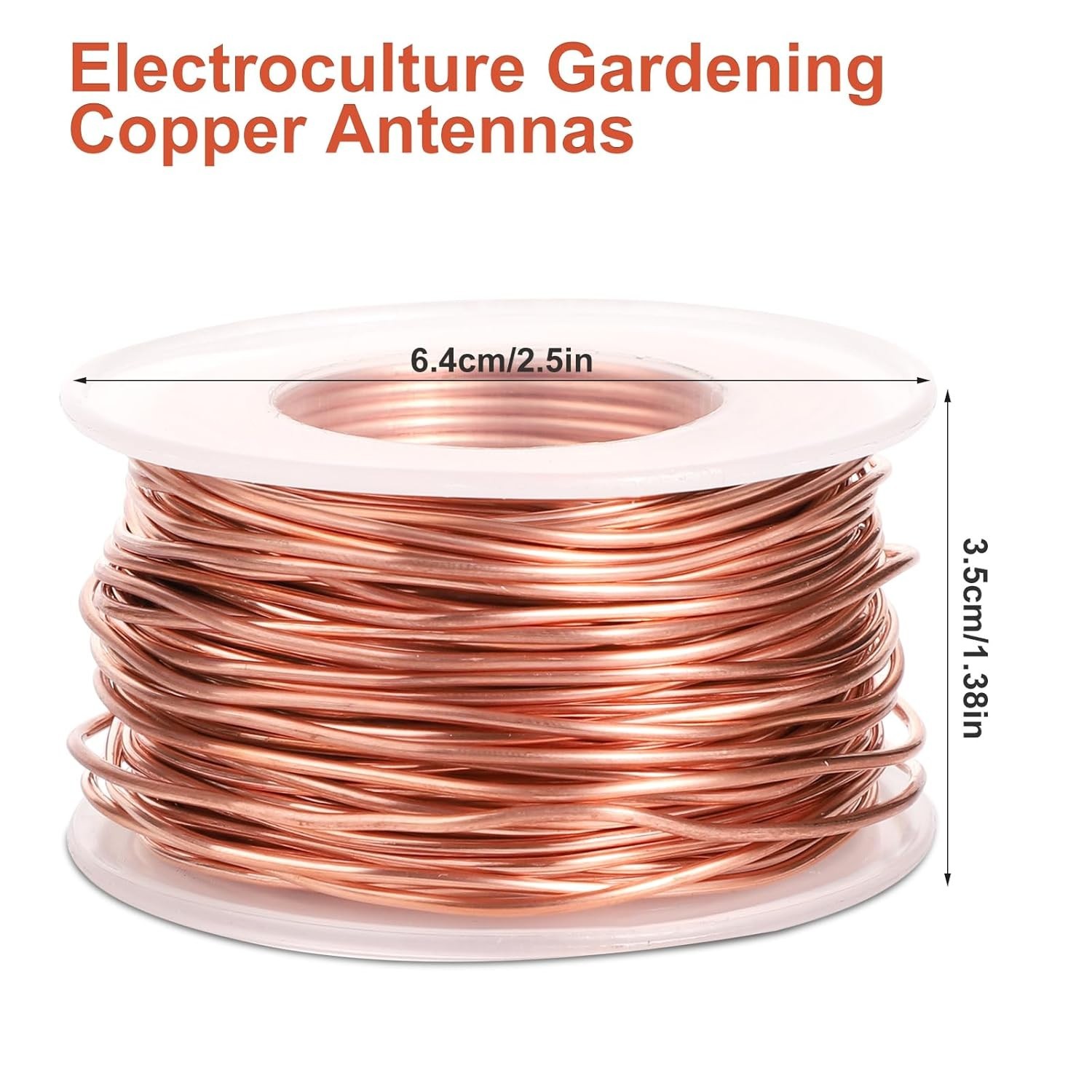 65 Feet Pure Copper Electroculture Wire – 16 Gauge for Enhanced Gardening Yields