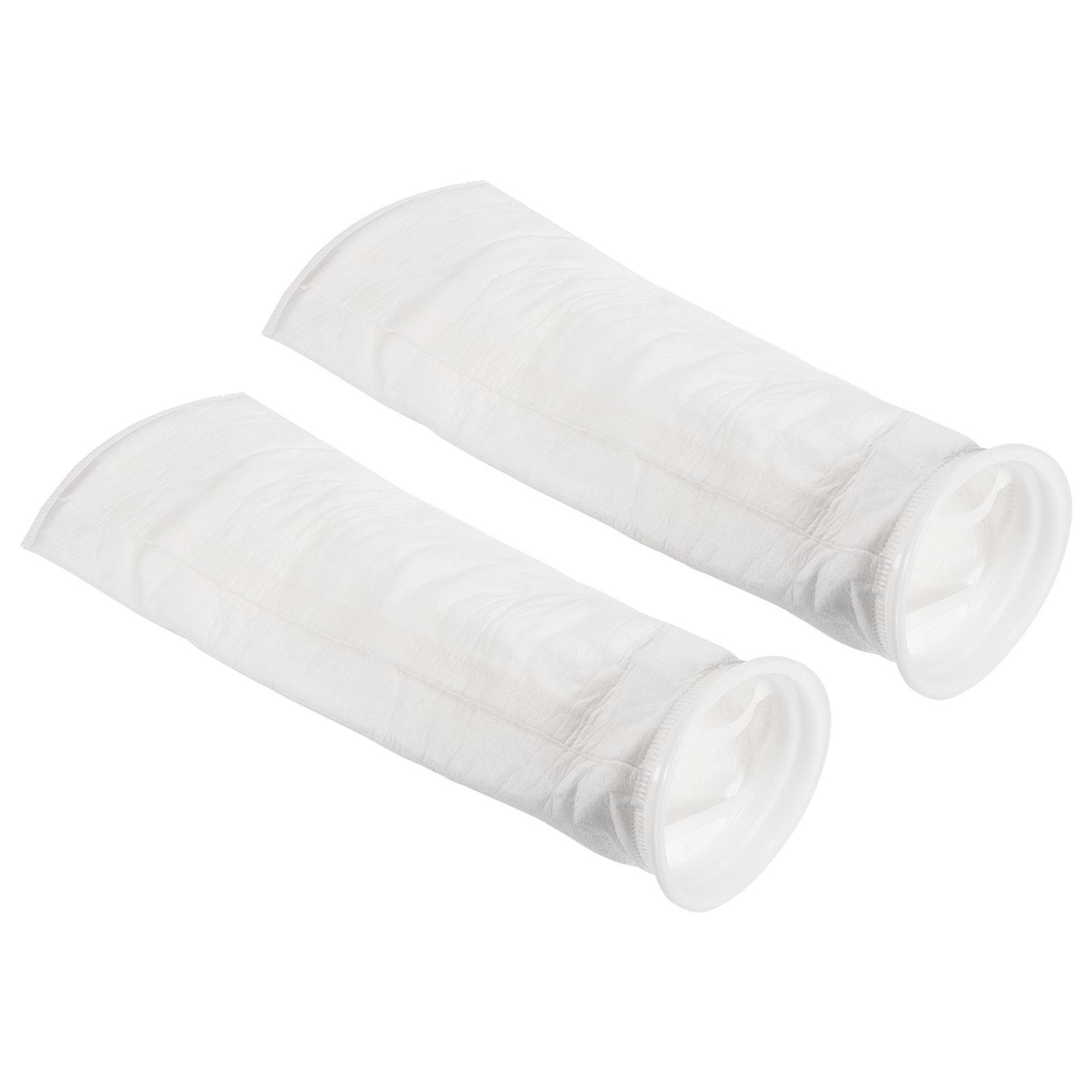 2pcs 6″ Ring Filter Socks 5 Micron Mesh Bags Pool Skimmer Basket White