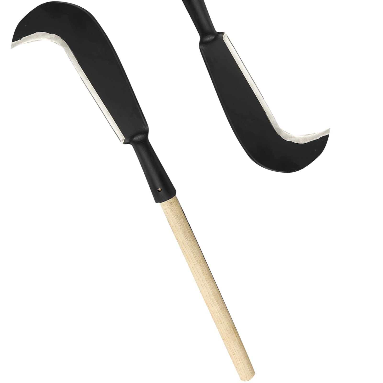 Heavy Duty Sickle Garden Tool, Steel Billhook Machete Knife for Weeding & Cuttin