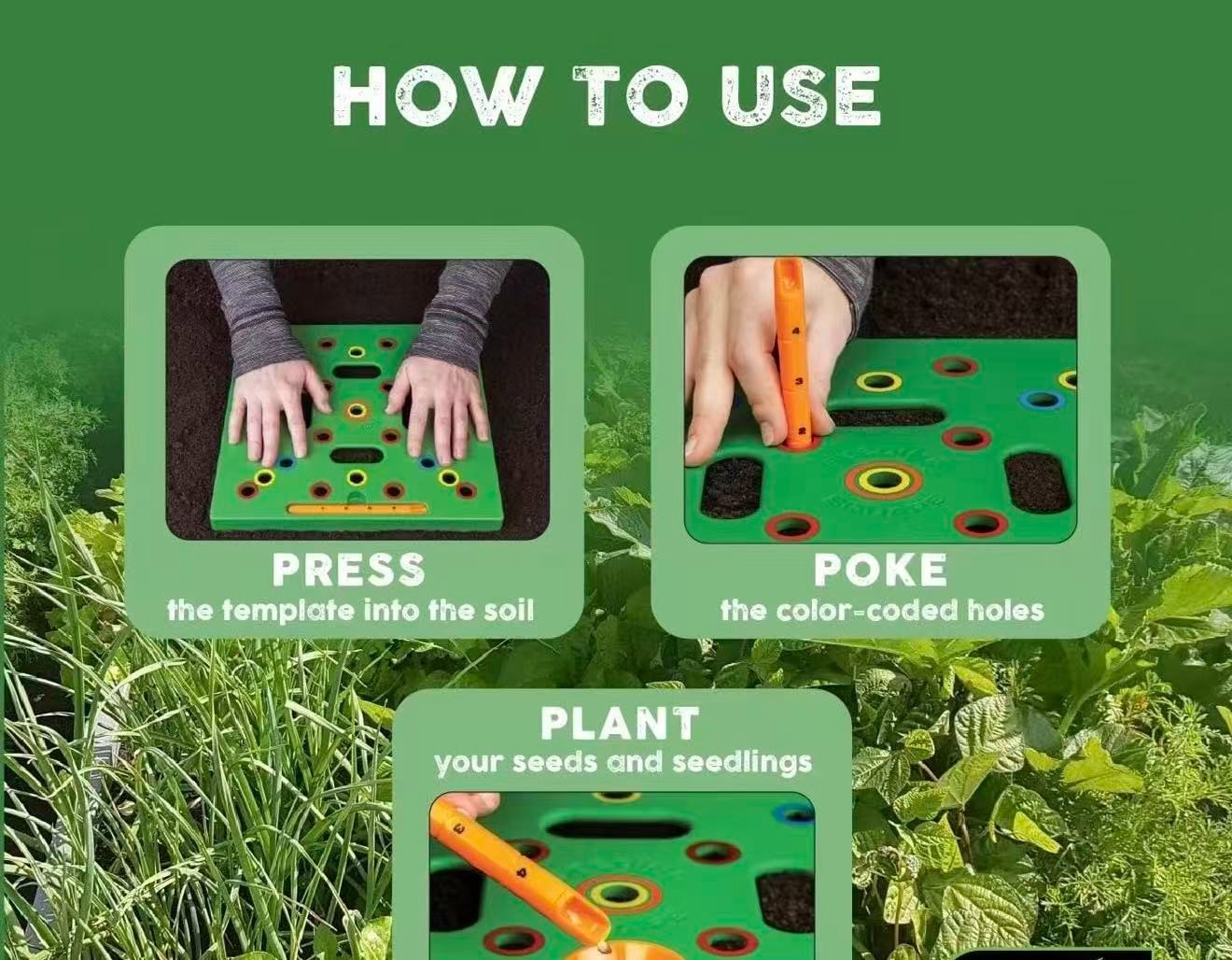 Seed and Seedling Spacer Tool for Bigger Harvests, Organized Plants & Fewer W…