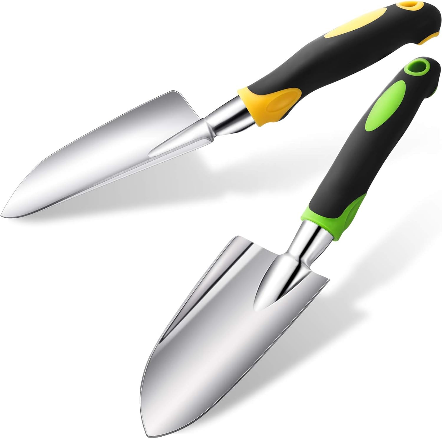 2 Pcs Garden Trowel Hand Shovel Tool Soil Scoop with Soft Rubberized Non Slip…