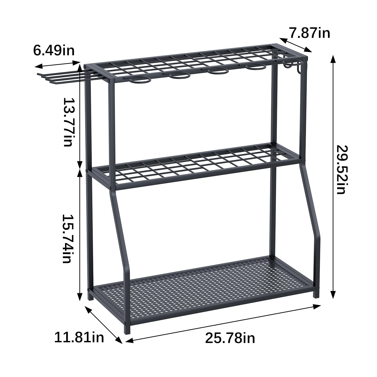Organizer Yard Tool Storage Rack,Garden Organizer,Steel Yard Tool Racks To St…