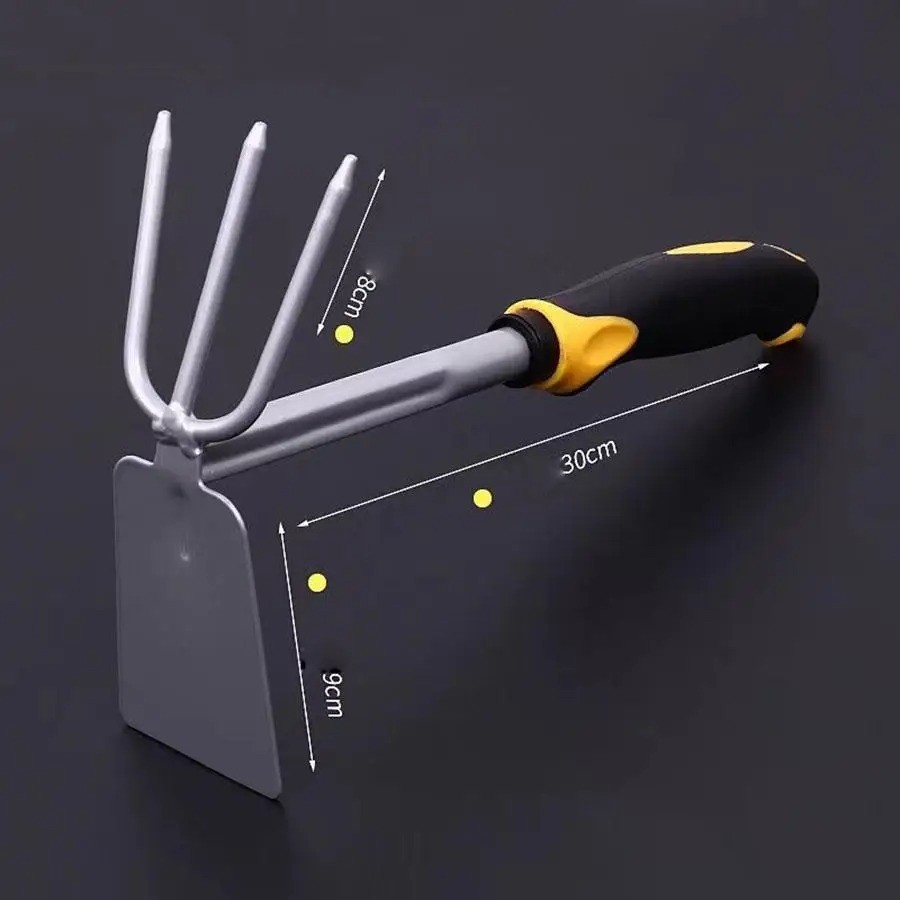 Garden Hoe Spade Dual Purpose Digging Weeding Tool Small Shovel for Planting Out