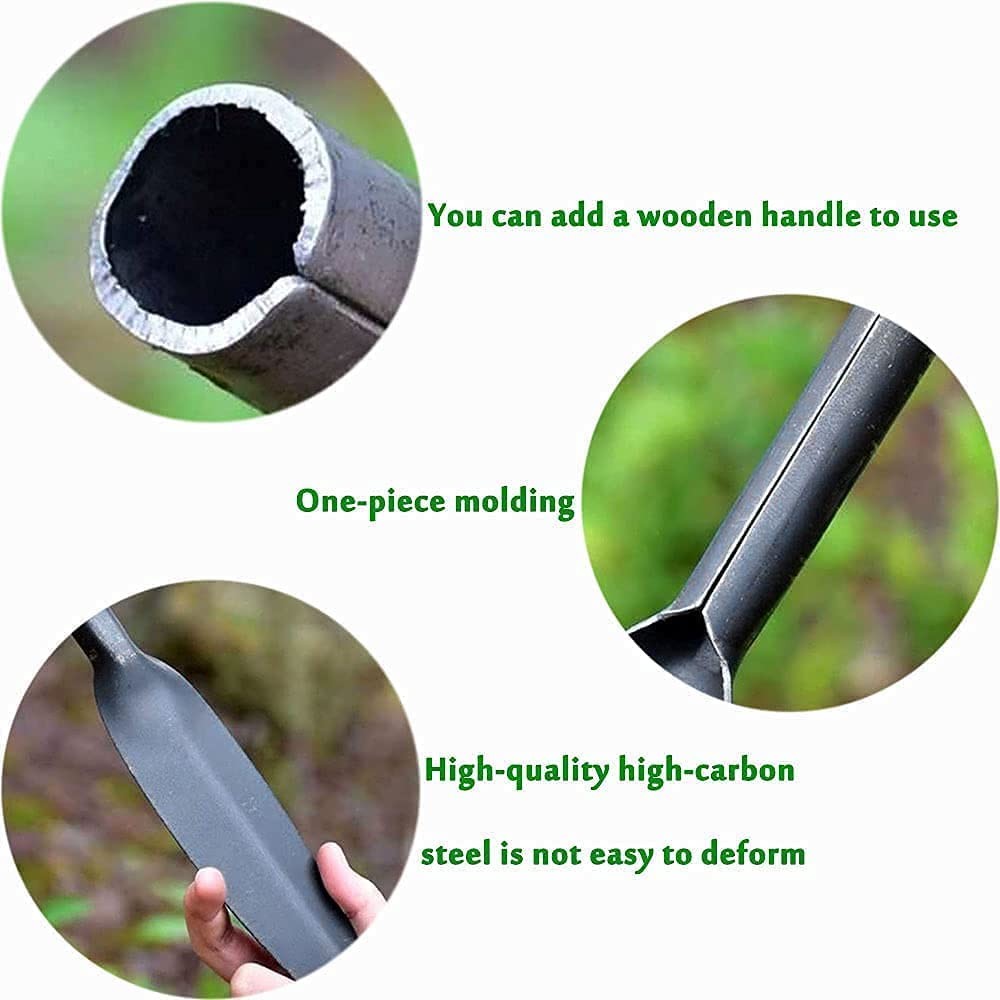 Willow Leaf-Shaped Garden Trowel Tool 12-inch Hand Shovel High-Carbon Steel M…
