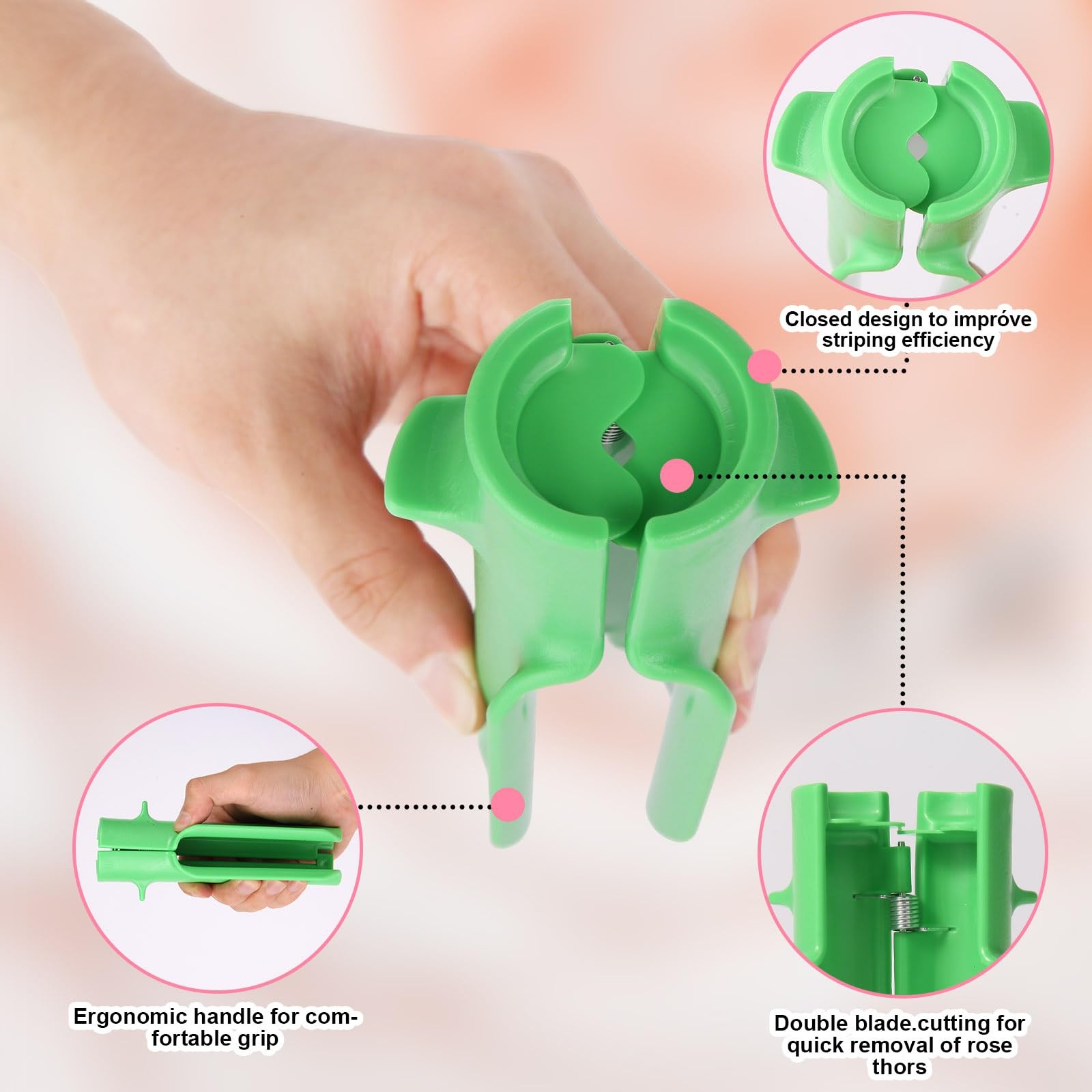 Rose Thorns Stripper Tool Stripping Tools Thorn Removes for Bouquets and Pruning
