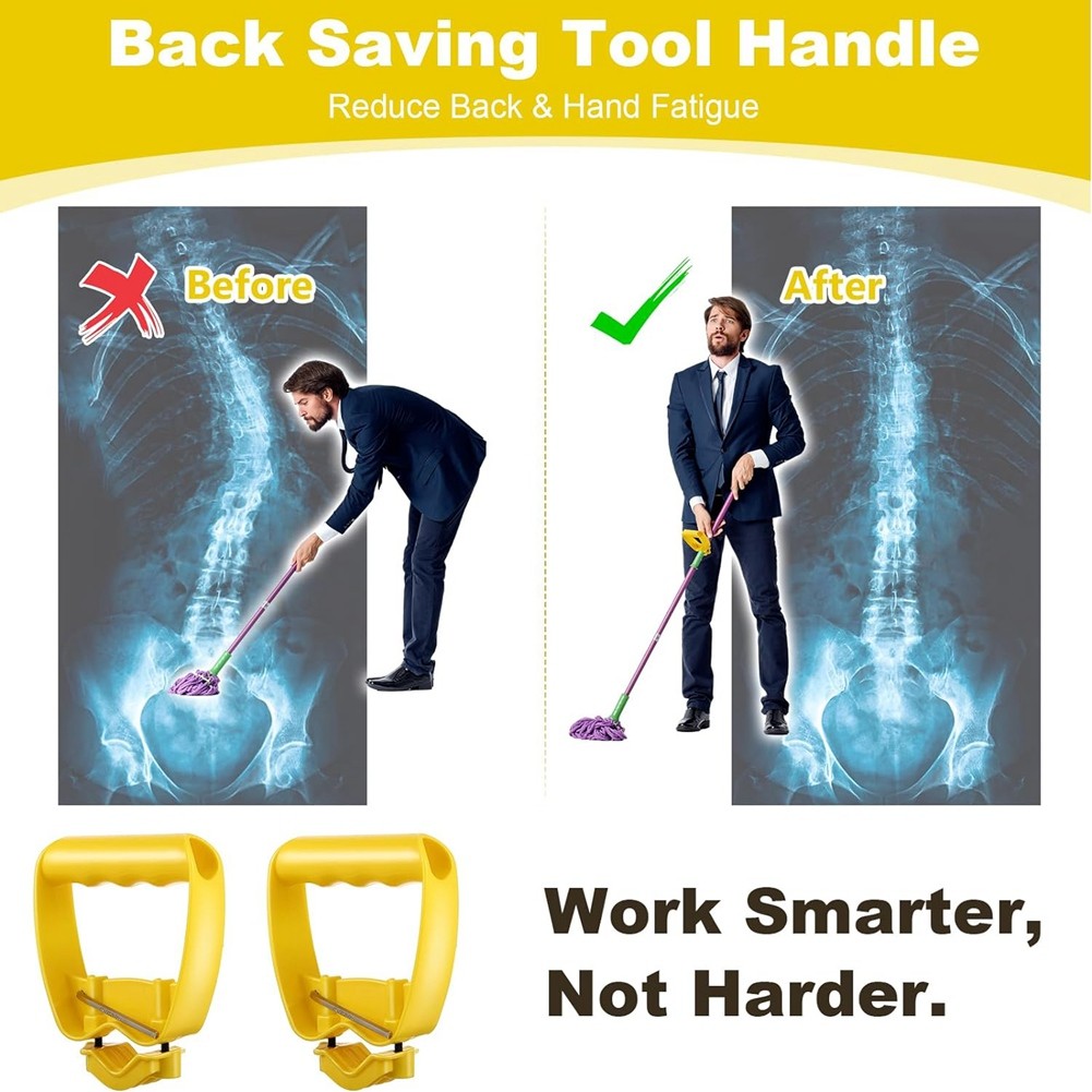1 Pack Back Saving Tool Handle Attachment, Labor Saving Ergonomic Shovel or5243