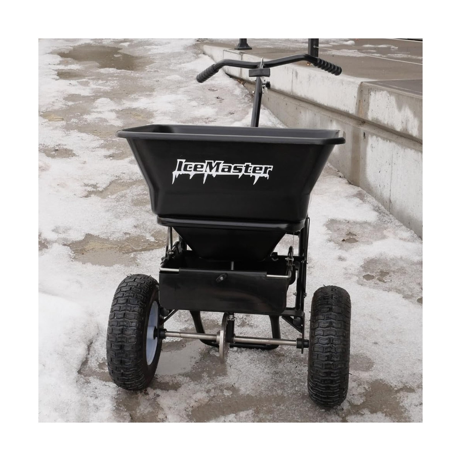 Ice Master PRO – Winter Walk Behind Salt Spreader, 100 LBS Capacity, Snow, Sa…