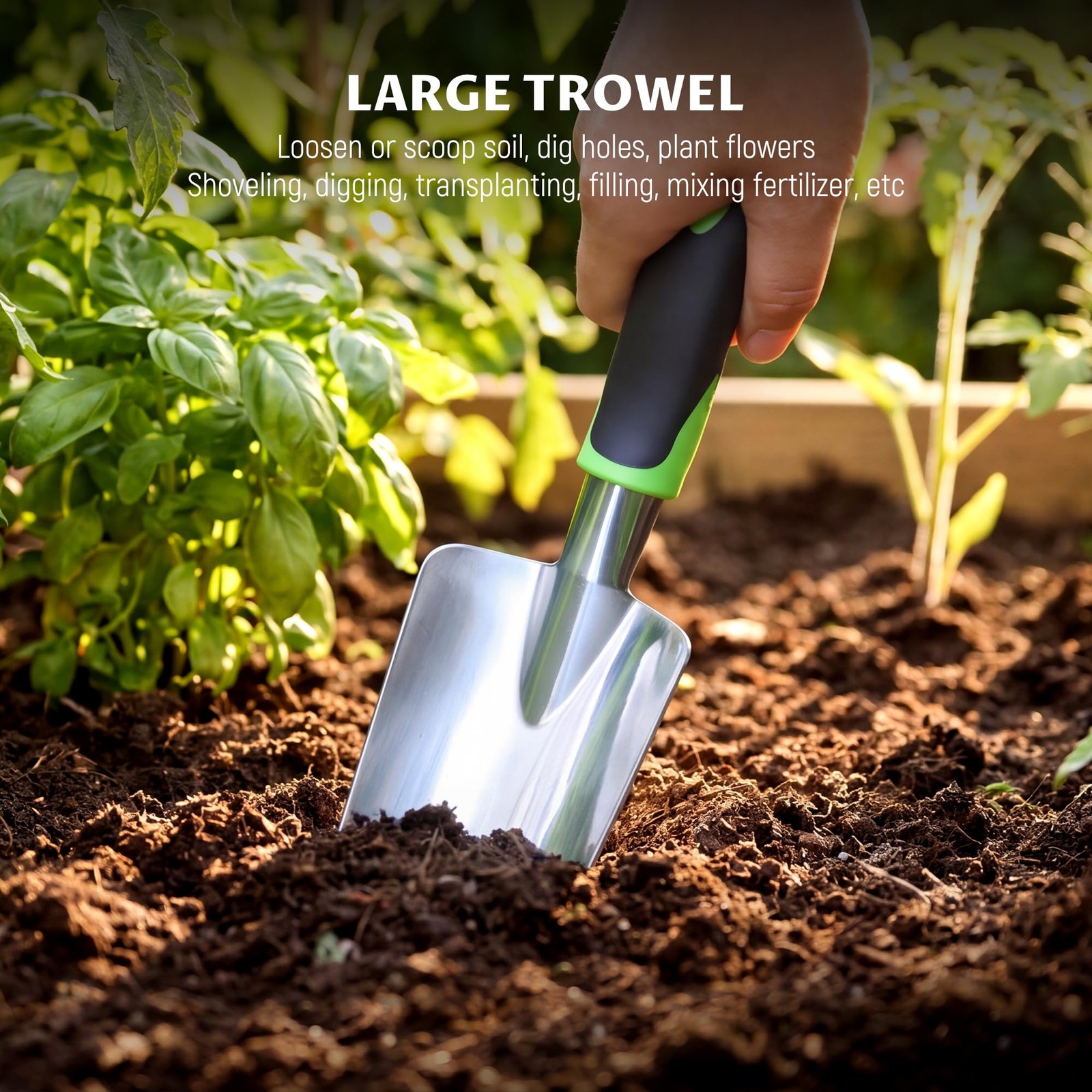 Gardening Tool Set, Heavy Duty Aluminum Alloy Hand Tools, Ergonomic Handle De…