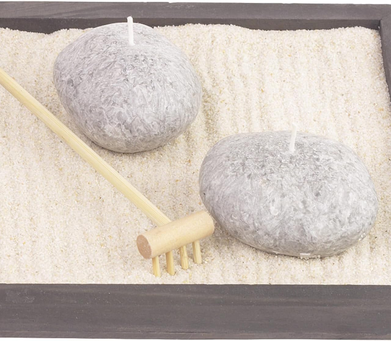 8Pcs Mini Bamboo Zen Garden Rake Set for Meditation and Tabletop Sand Garden Dec