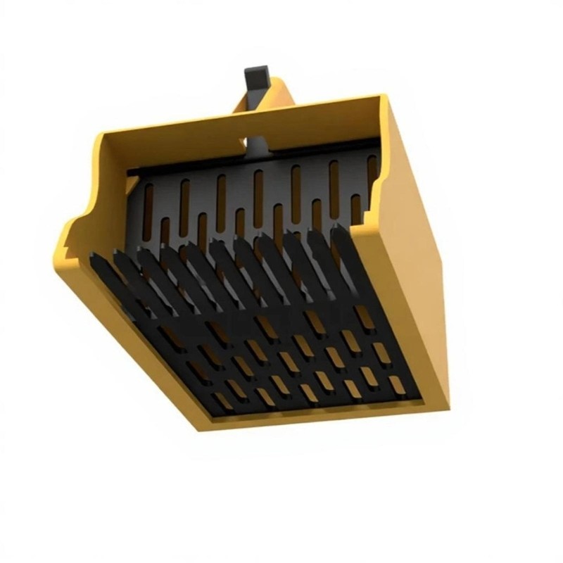 Fruit Harvest Tool with Comb Teeth and Collection Bin for Raspberries Garden Use