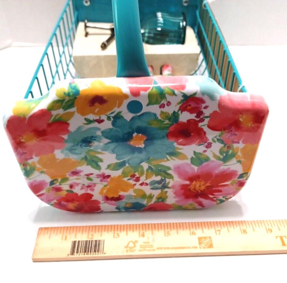 The Pioneer Woman 9 Pc Garden Tool Basket Set Breezy Blossom Metal NEW