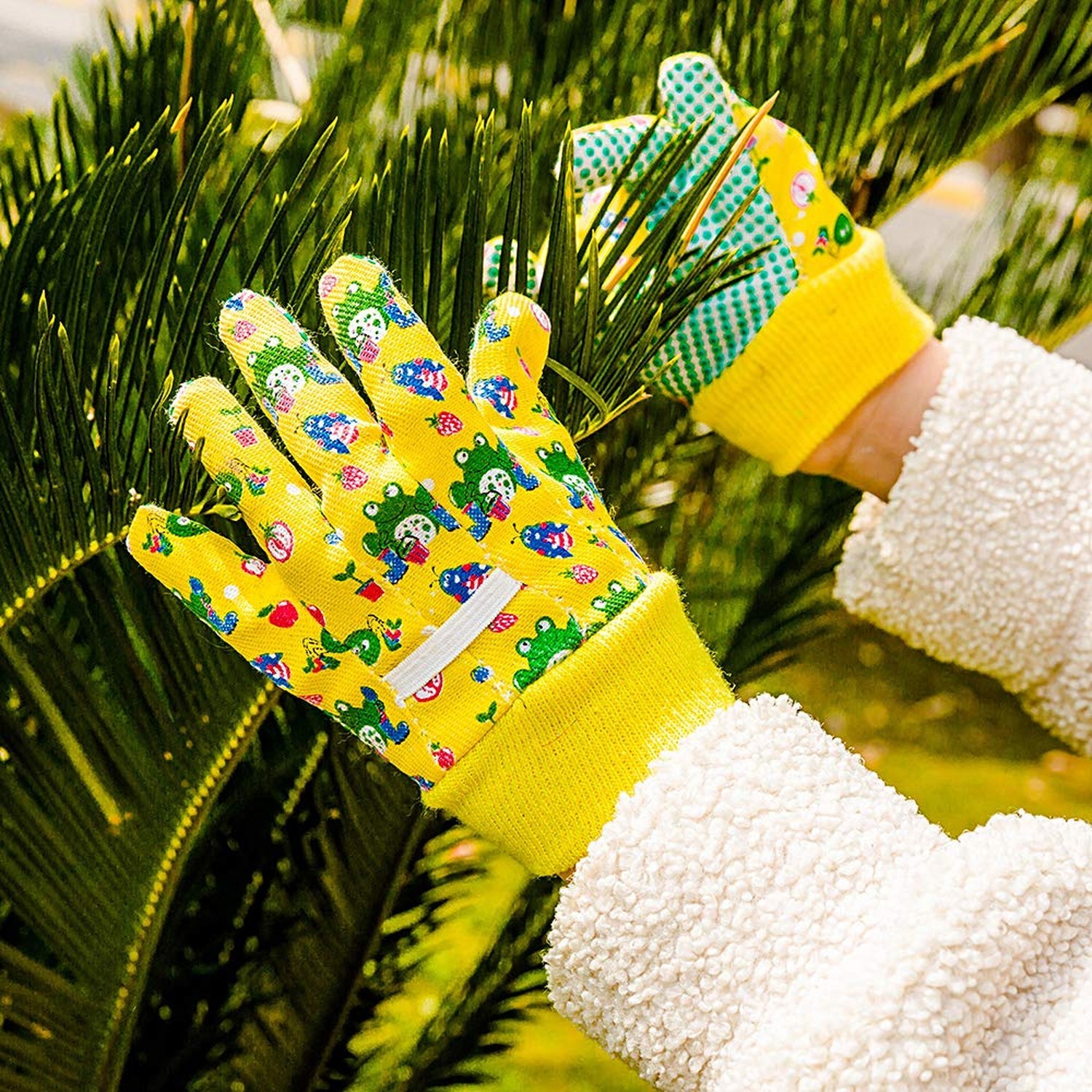 PROMEDIX P Kids Garden Gloves 3-6 Years Old Children Gardening Gloves Cotton …