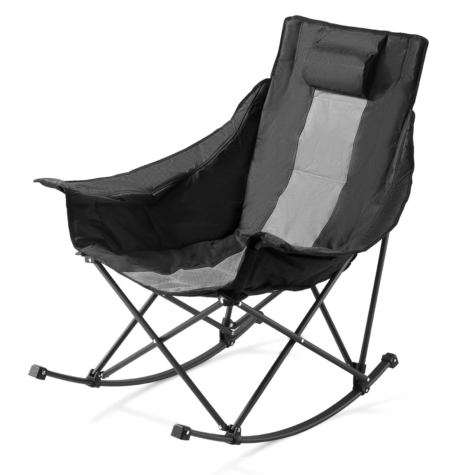 Heated Camping Chair,3 Heating Settings,Large-Sized Padded Folding Rocker,Heavy