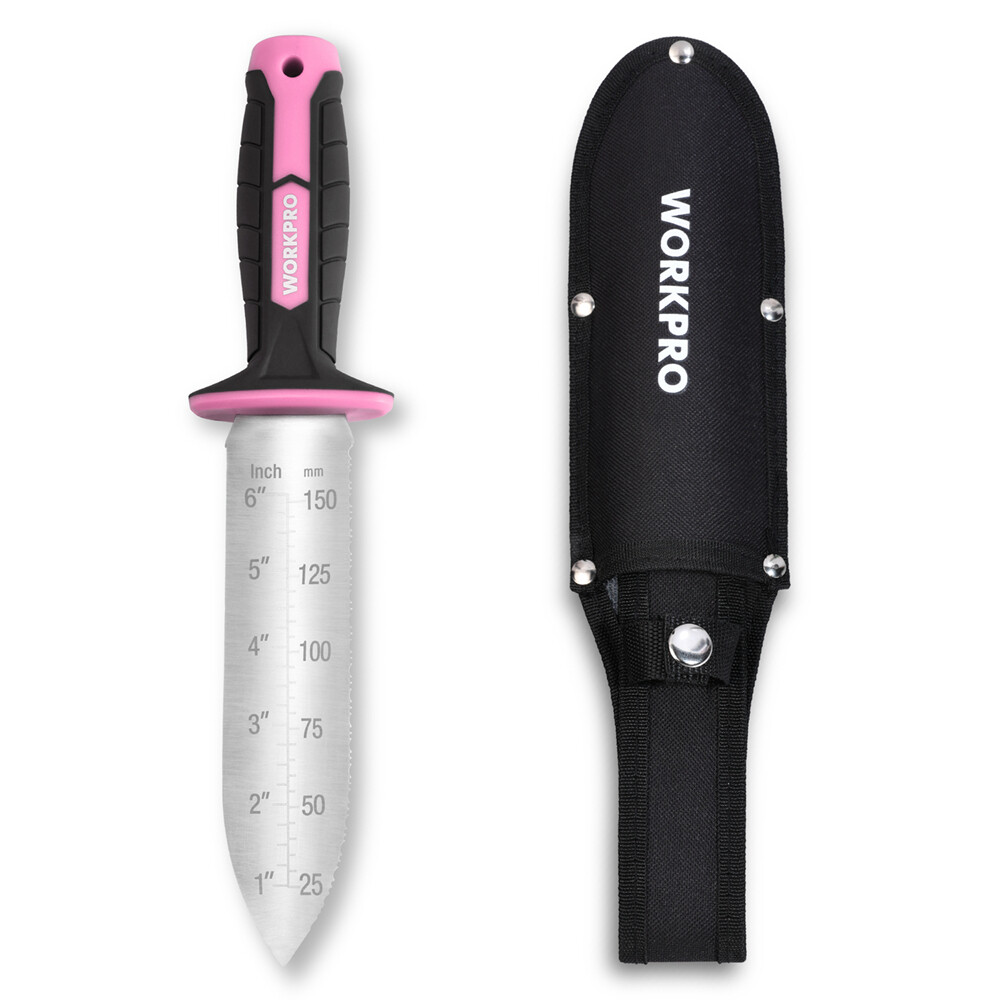 WORKPRO Hori Hori Garden Knife 7-in Blade Weeding & Digging Tool w/Oxford Sheath