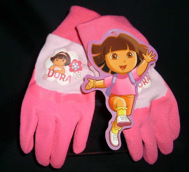 GLOVES DORA THE EXPLORER GARDEN PINK SIZE TODDLER NEW TAGS GREAT GIFT IDEA!