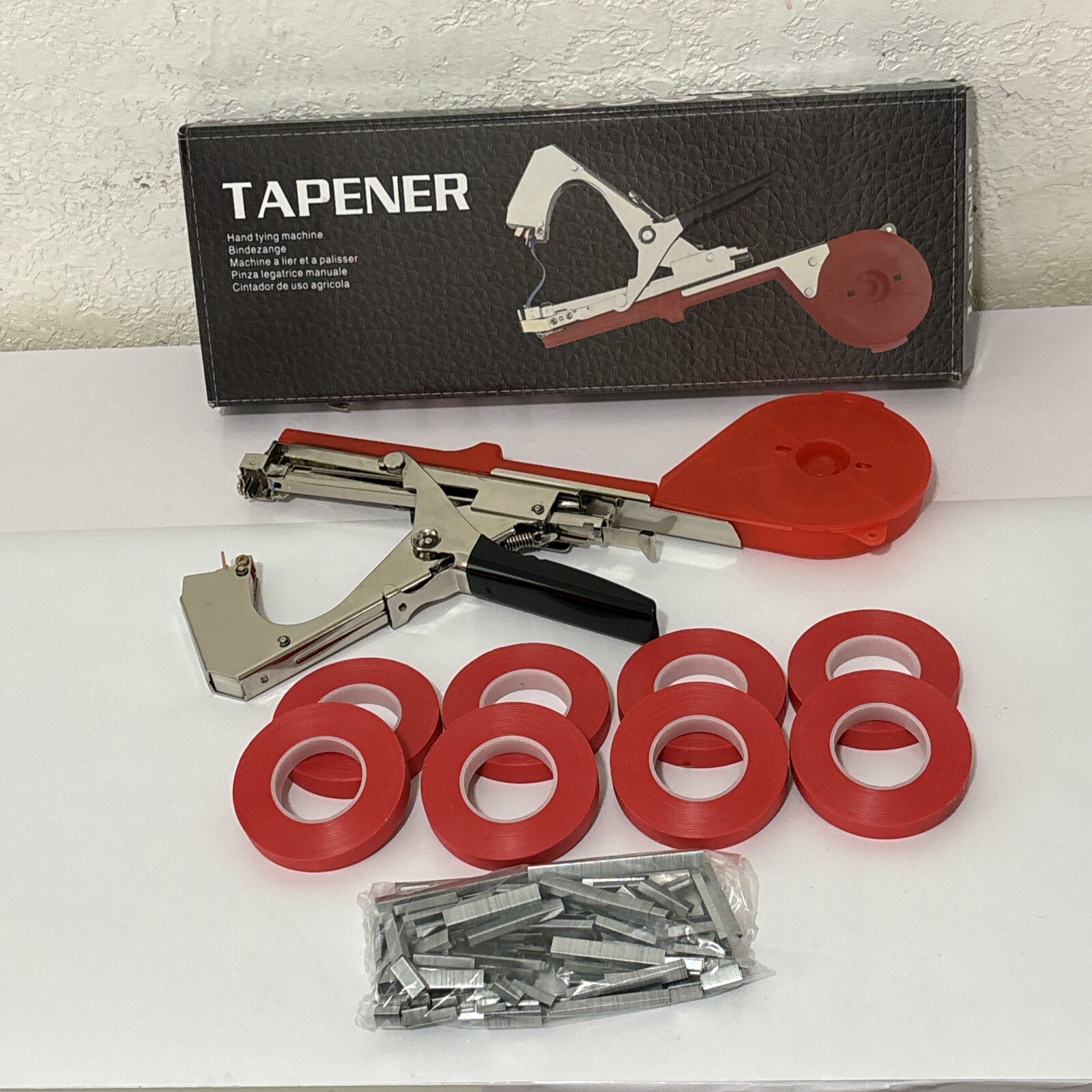 Plant Tying Machine, Garden Tape Tool with 9 Rolls of Plant Tape | Staples