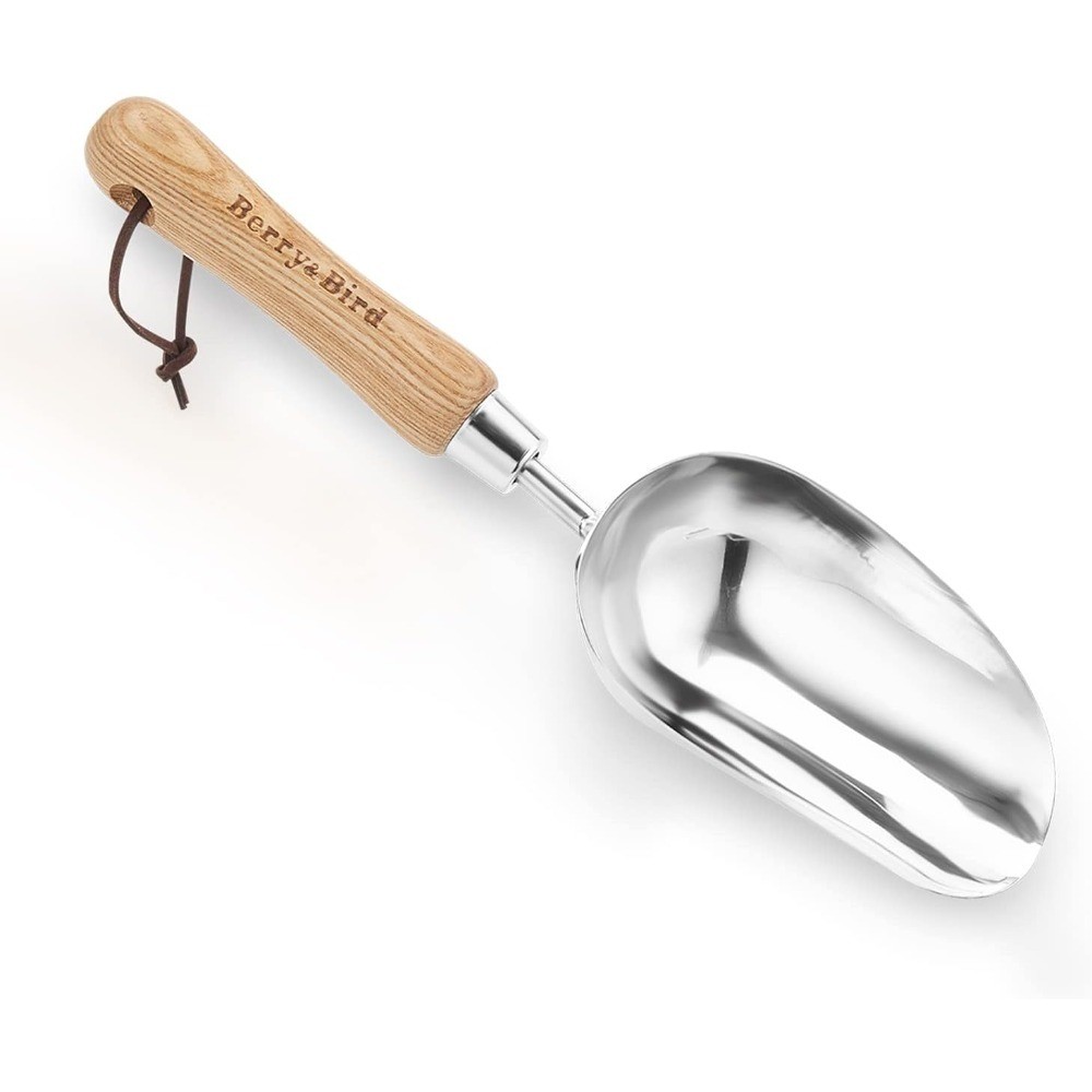 Stainless Steel Garden Hand Trowel Shovel with Wood Handle for Digging Planting