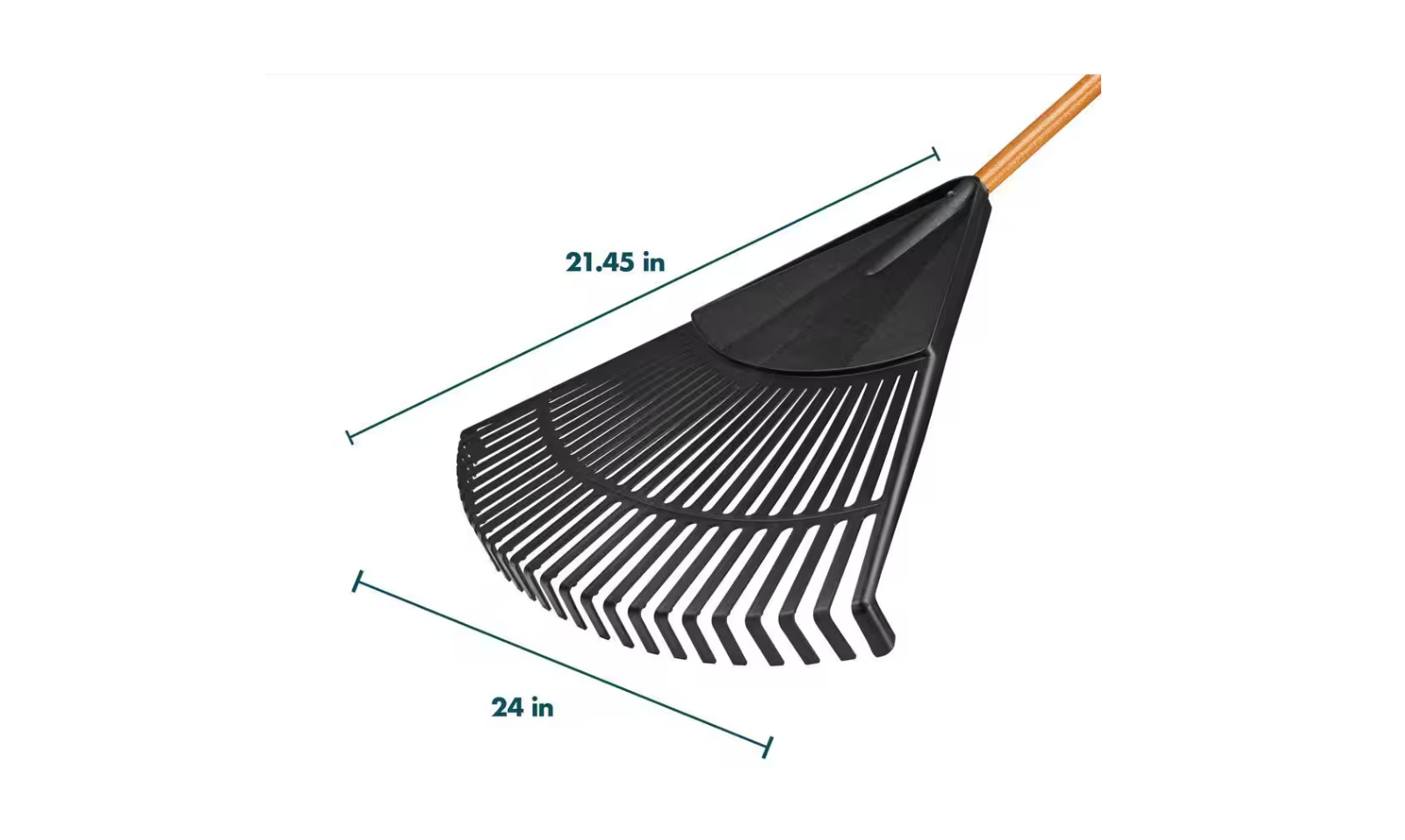 3 Piece Garden Tool Set Shovel Bow Rake Leaf Rake Carbon Steel Wood Handle